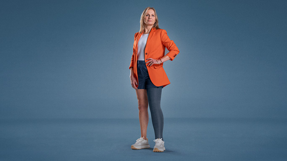 Woman modeling JOBST Confidence product.